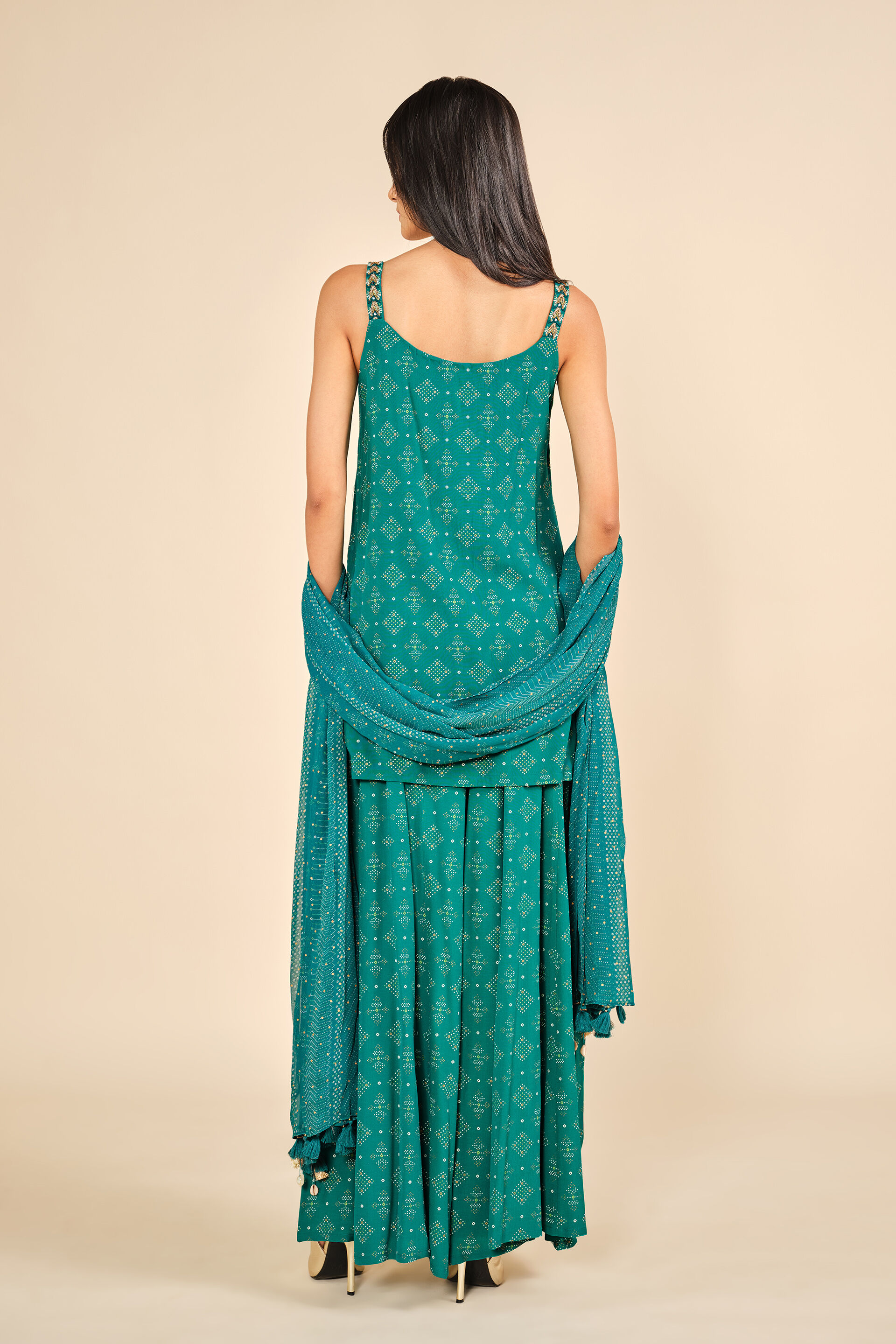 Lashkara Kurta Set, Green, image 6